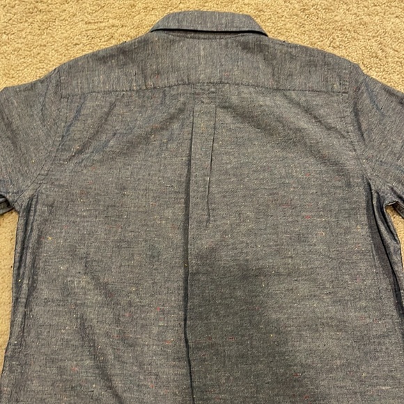 Jack spade size medium blue with color specks short sleeve button up - Picture 5 of 6